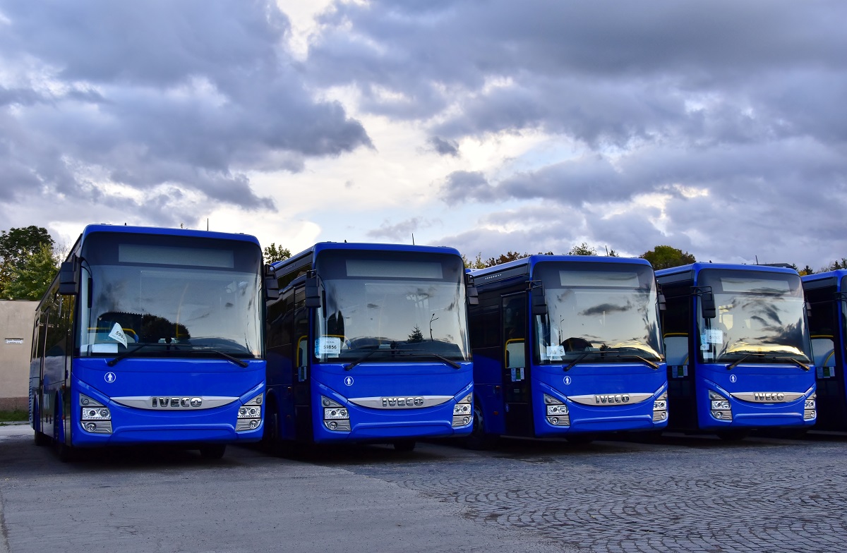 Žilina, IVECO Crossway 12M # 59873; Žilina, IVECO Crossway 12M # 59856; Žilina, IVECO Crossway 10.8M # AA-170ET; Žilina, IVECO Crossway 10.8M # 59765