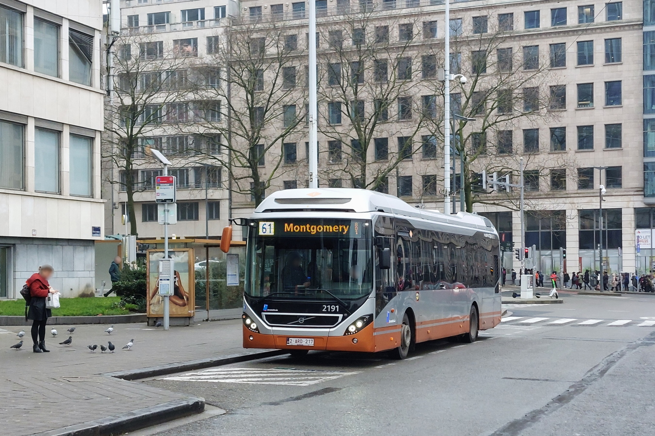Brussels, Volvo 7900 Hybrid # 2191