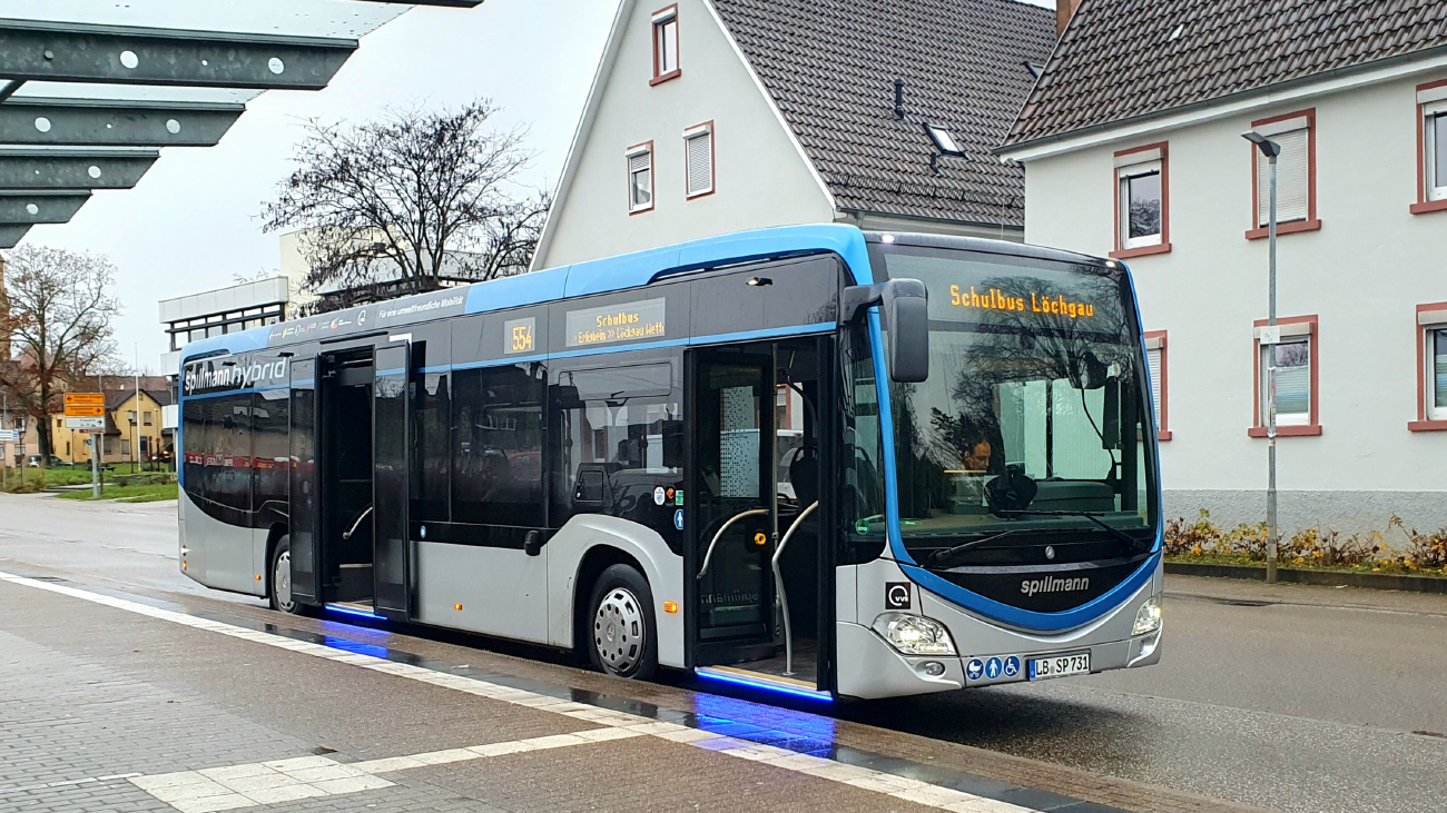 Ludwigsburg, Mercedes-Benz Citaro C2 Hybrid BHNS # LB-SP 731