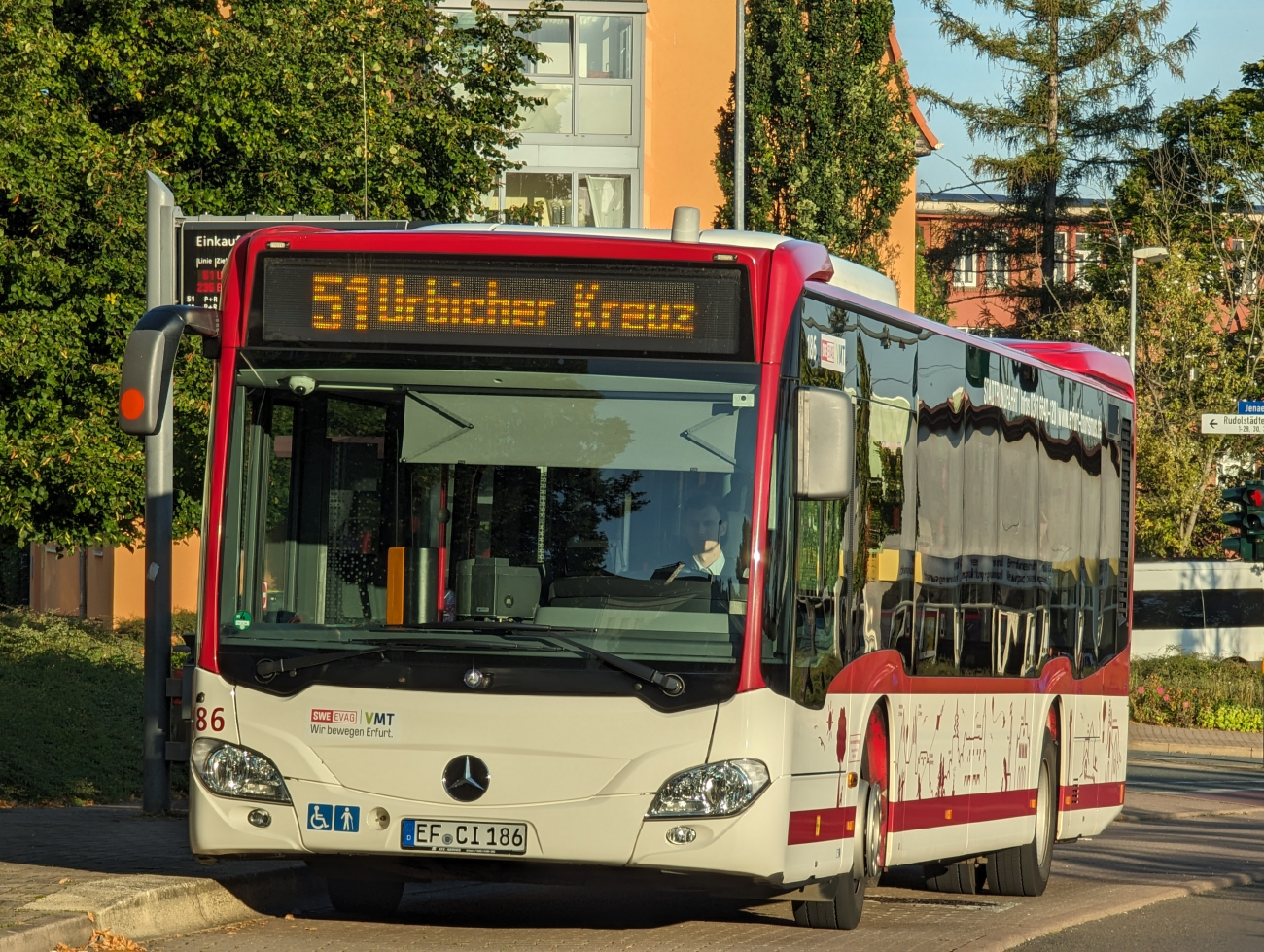 Erfurt, Mercedes-Benz Citaro C2 Nr. 186
