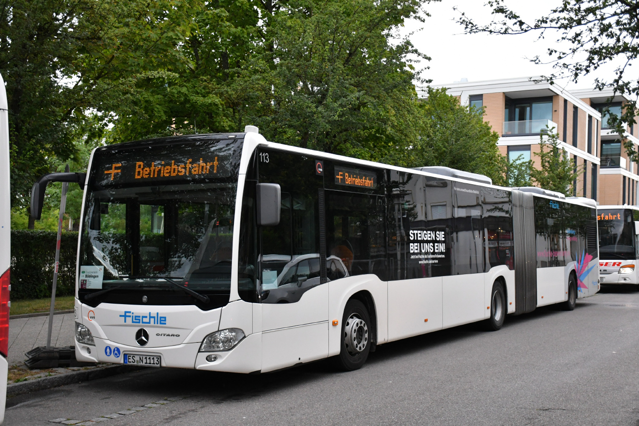 Esslingen am Neckar, Mercedes-Benz Citaro C2 G No. 113; Böblingen — SEV (Stuttgart -) Böblingen — Singen (Gäubahn)