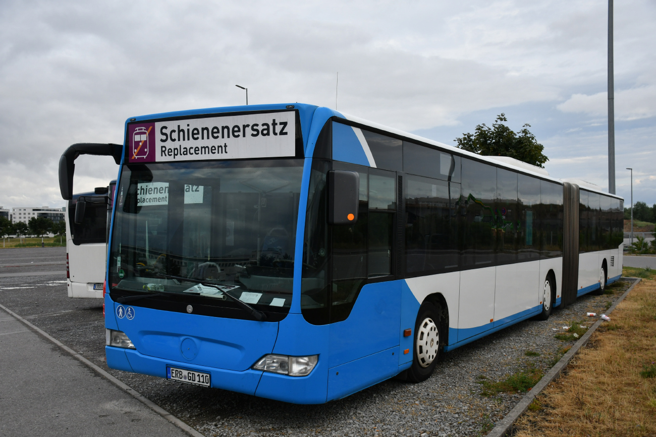 Erbach (Odenwald), Mercedes-Benz O530 Citaro Facelift G № ERB-GD 110; Böblingen — SEV (Stuttgart -) Böblingen — Singen (Gäubahn)