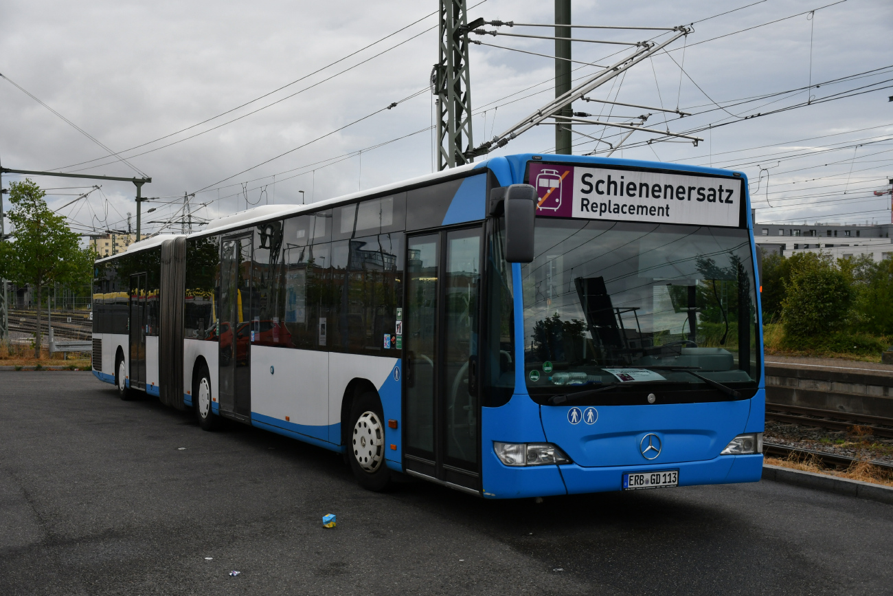 Erbach (Odenwald), Mercedes-Benz O530 Citaro Facelift G # ERB-GD 113; Böblingen — SEV (Stuttgart -) Böblingen — Singen (Gäubahn)