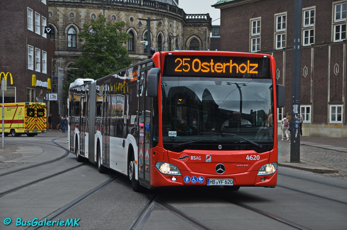 Bremen, Mercedes-Benz Citaro C2 G Hybrid # 4620