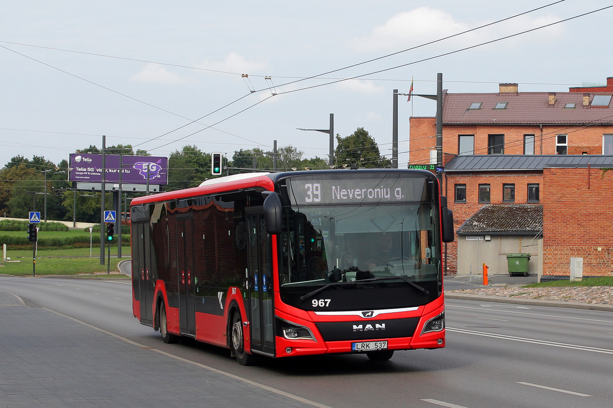 Kaunas, MAN 12C Lion's City NL330 EfficientHybrid # 967