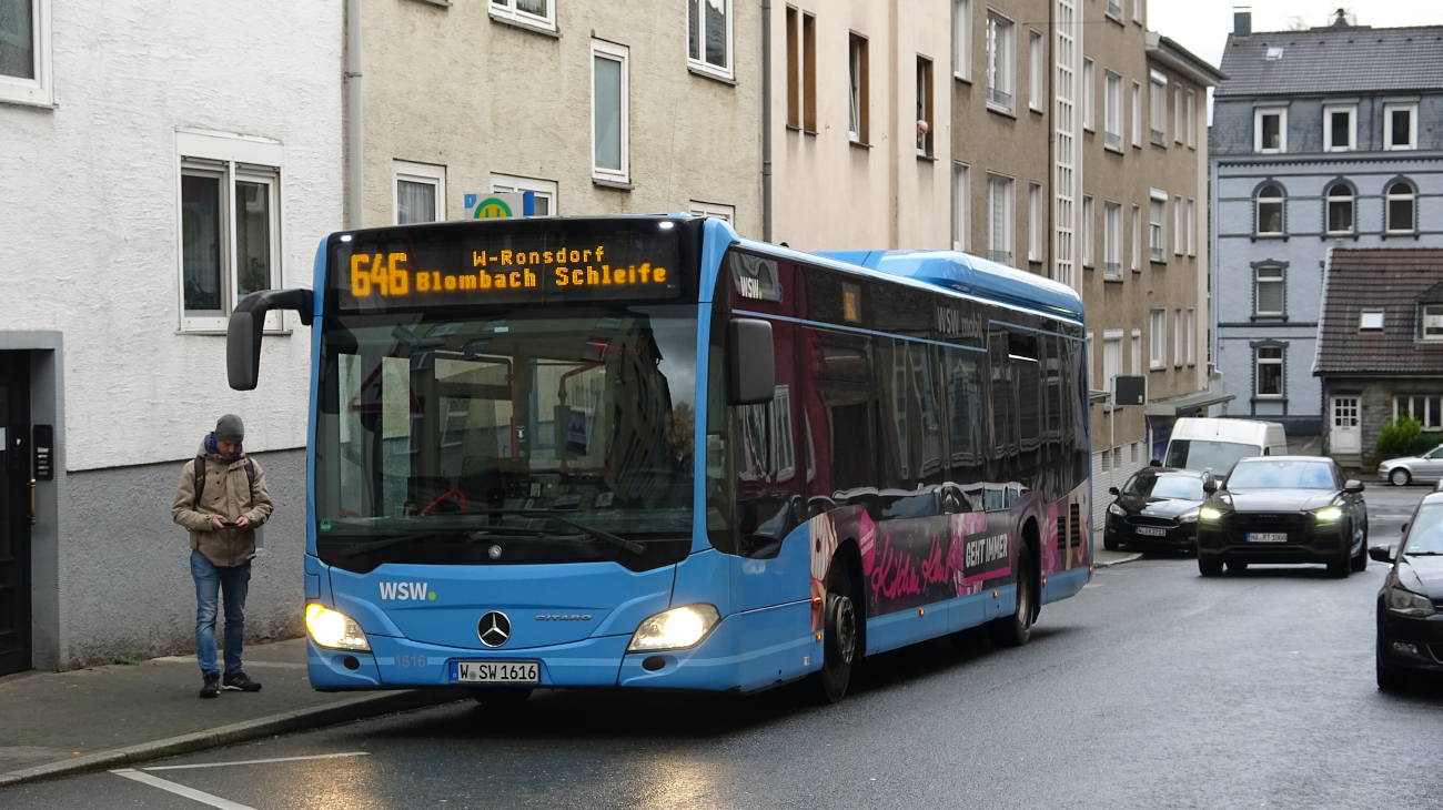 Wuppertal, Mercedes-Benz Citaro C2 LE # 1616