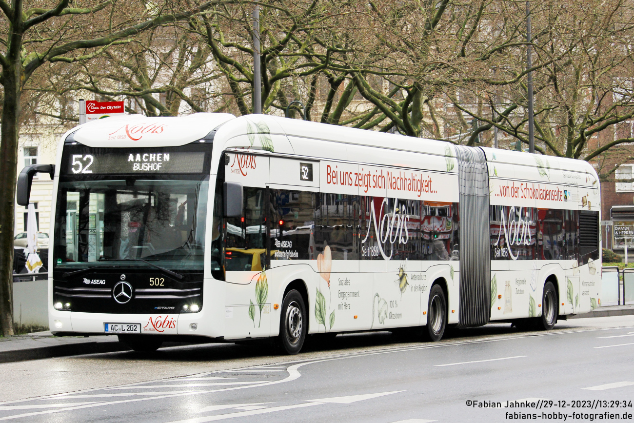 Aachen, Mercedes-Benz eCitaro G № 502