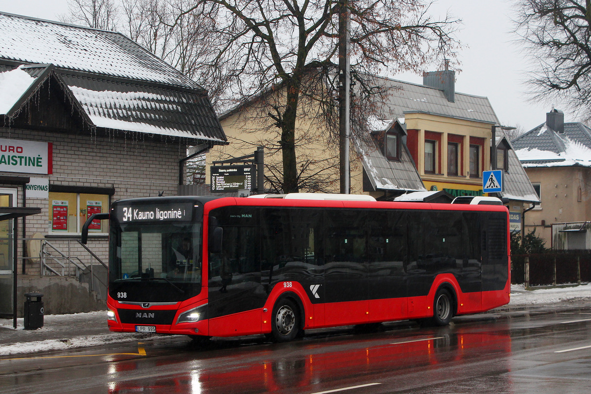 Kaunas, MAN 12C Lion's City NL330 EfficientHybrid # 938