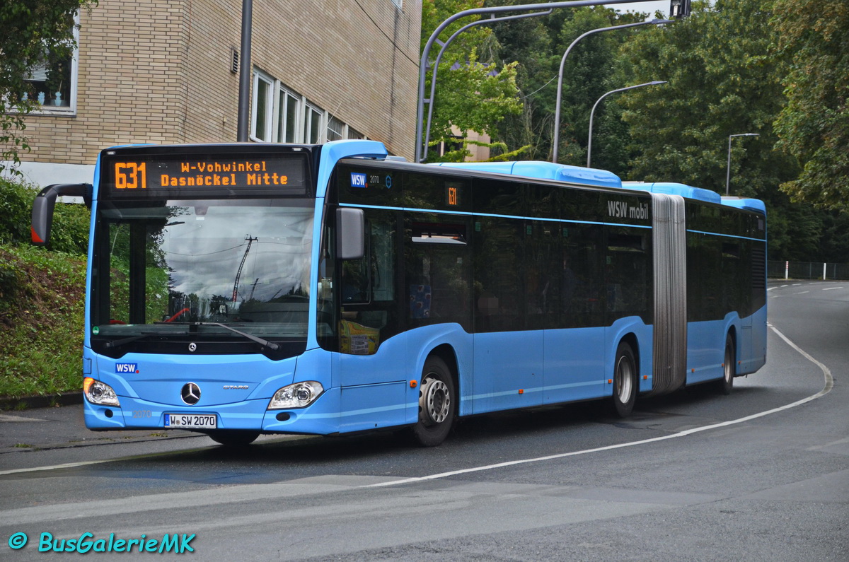 Wuppertal, Mercedes-Benz Citaro C2 G nr. 2070