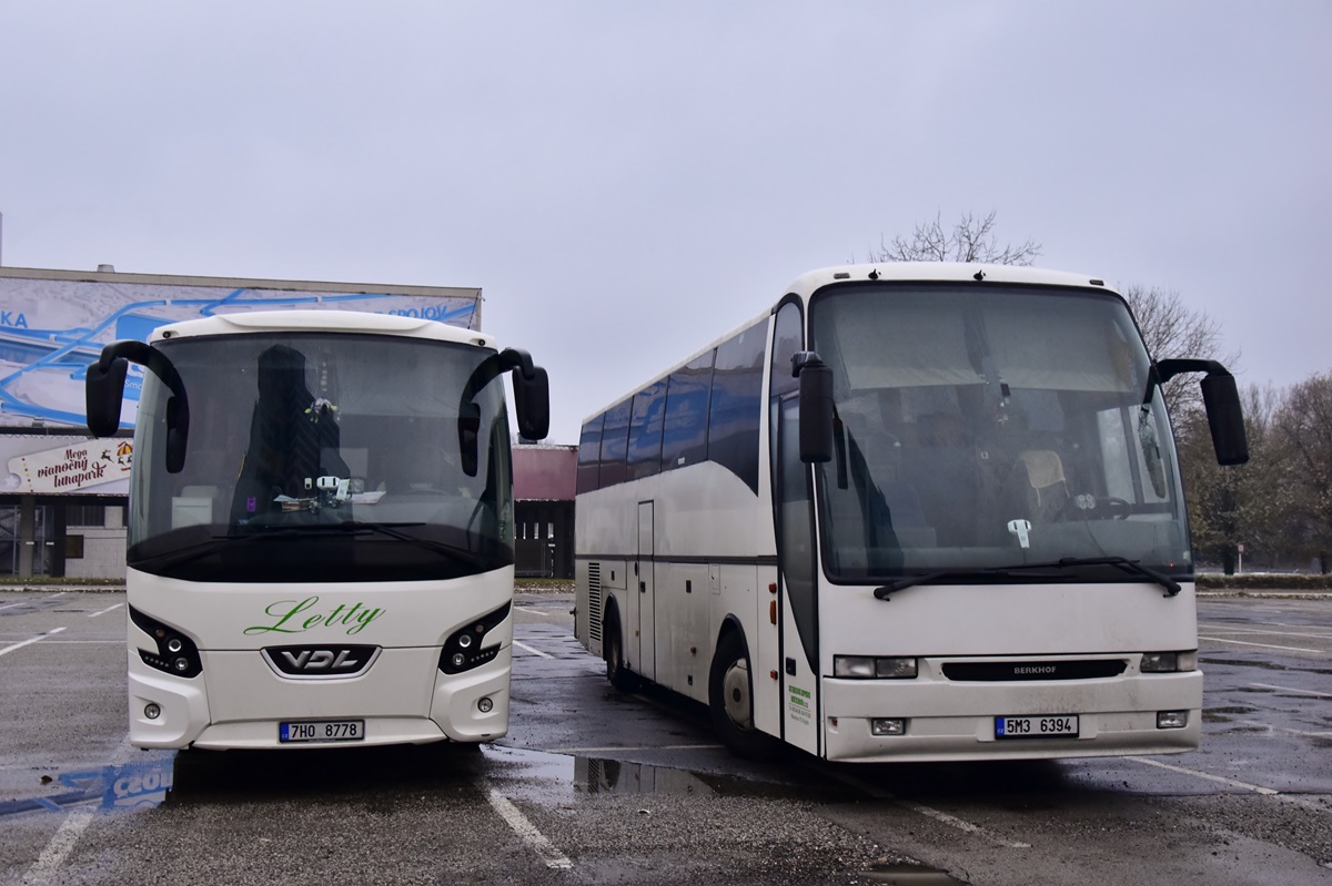 Přerov, Berkhof Axial 70 # 5M3 6394; Vyškov, VDL Futura FMD2-129.370 # 7H0 8778