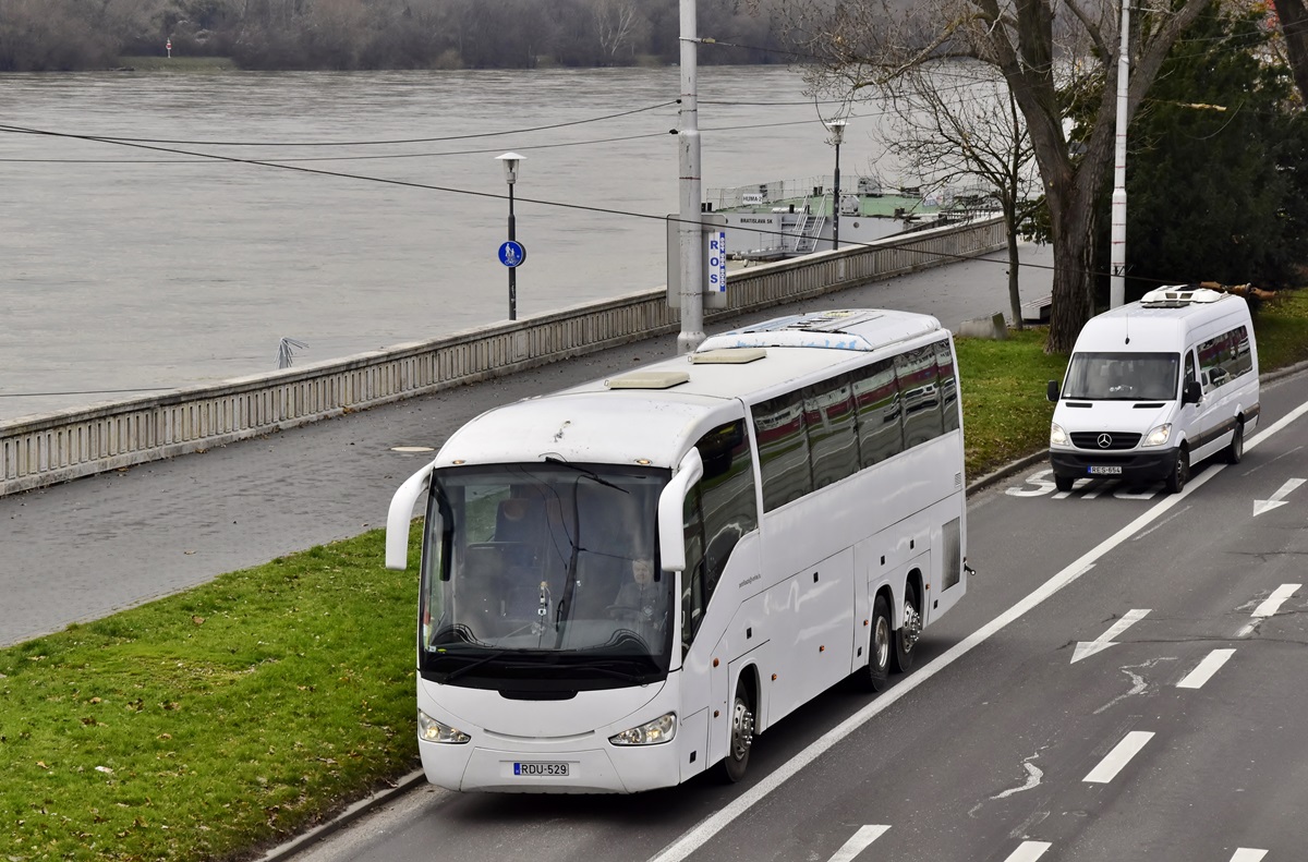 Hungary, other, Irizar New Century 12,8.37 # RDU-529; Hungary, other, Mercedes-Benz Sprinter # RES-654