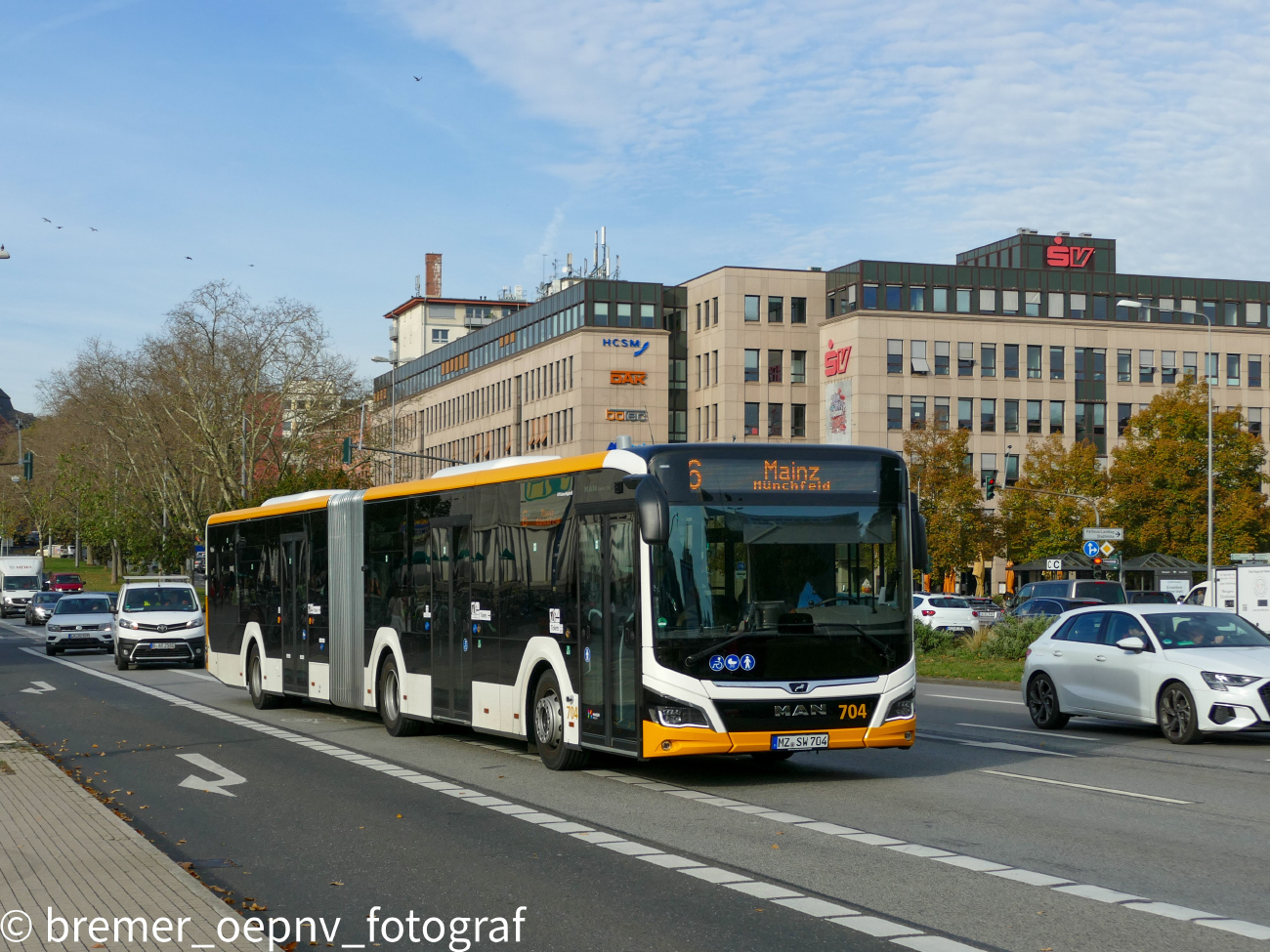 Mainz, MAN 18C Lion's City NG360 EfficientHybrid # 704