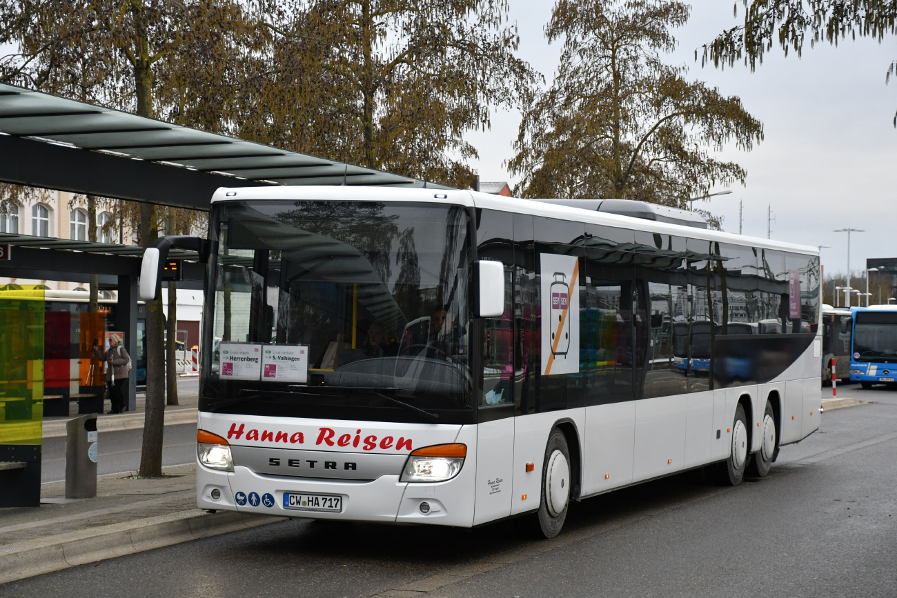 Calw, Setra S418LE business # CW-HA 717; Stuttgart — EV Digitaler Knoten Stuttgart — 2024; Böblingen — SEV (Stuttgart -) Böblingen — Singen (Gäubahn)