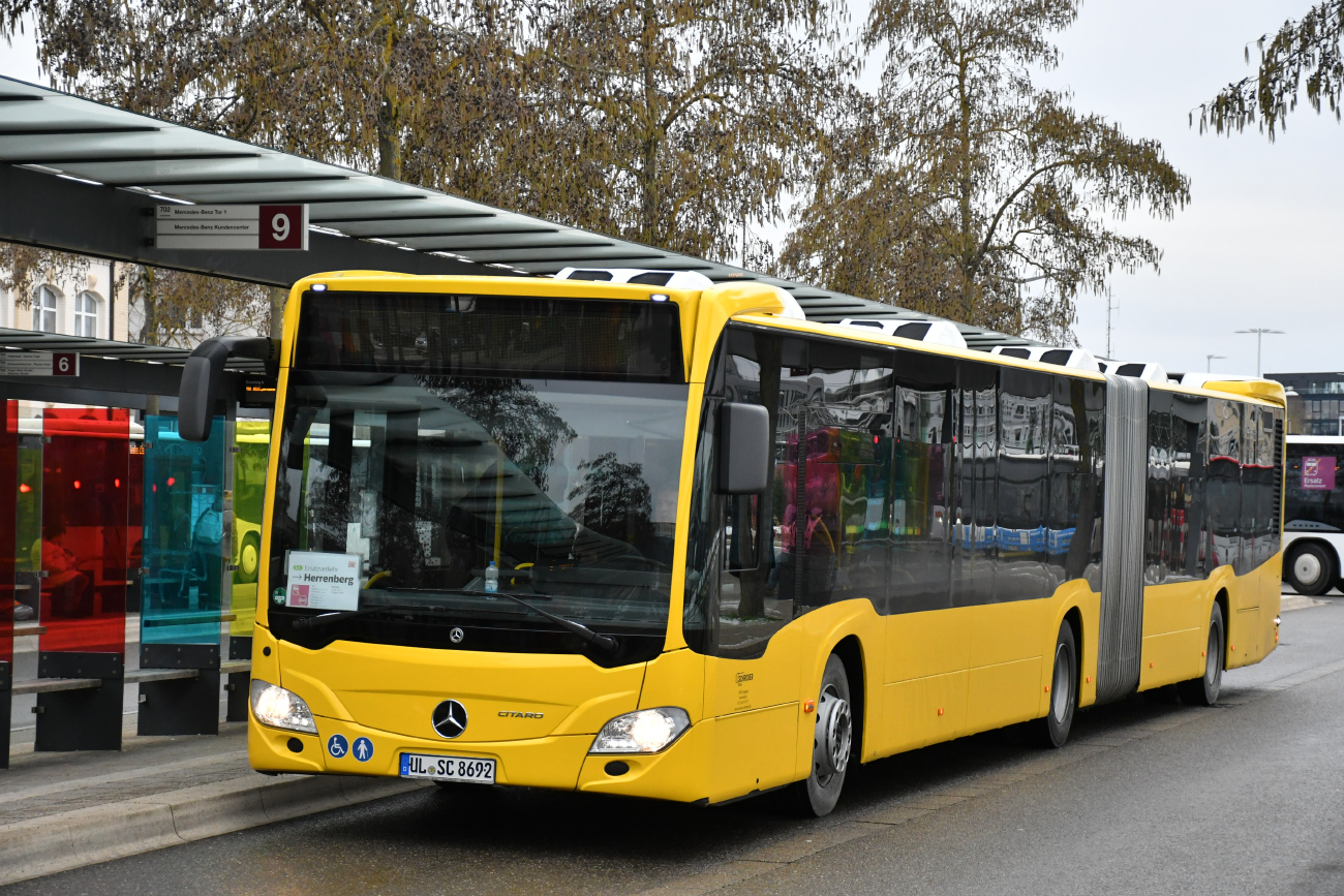 Берлин, Mercedes-Benz Citaro C2 G Hybrid № 8692; Штутгарт — EV Digitaler Knoten Stuttgart — 2024; Бёблинген — SEV (Stuttgart -) Böblingen — Singen (Gäubahn)