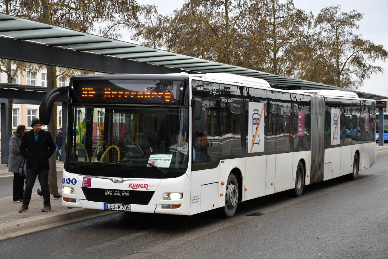 Böblingen, MAN A23 Lion's City G NG363 č. LEO-K 705; Stuttgart — EV Digitaler Knoten Stuttgart — 2024; Böblingen — SEV (Stuttgart -) Böblingen — Singen (Gäubahn)