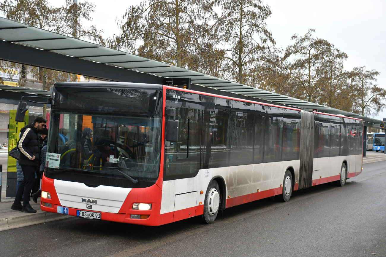 Freudenstadt, MAN A23 Lion's City G NG323 # FDS-OK 93; Stuttgart — EV Digitaler Knoten Stuttgart — 2024; Böblingen — SEV (Stuttgart -) Böblingen — Singen (Gäubahn)