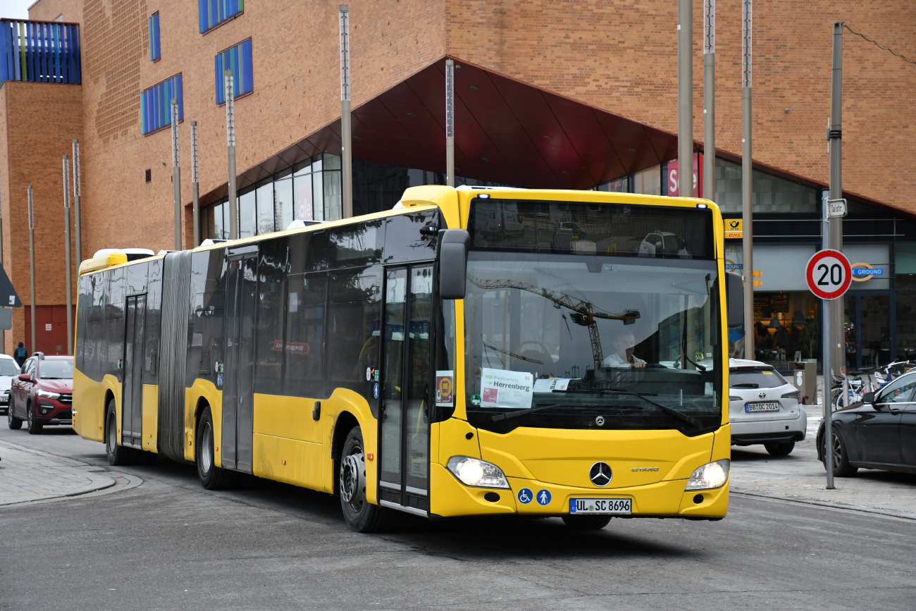 Берлин, Mercedes-Benz Citaro C2 G Hybrid № 8696; Штутгарт — EV Digitaler Knoten Stuttgart — 2024; Бёблинген — SEV (Stuttgart -) Böblingen — Singen (Gäubahn)