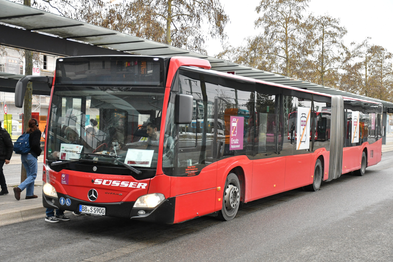 Böblingen, Mercedes-Benz Citaro C2 G № BB-S 5900; Stuttgart — EV Digitaler Knoten Stuttgart — 2024; Böblingen — SEV (Stuttgart -) Böblingen — Singen (Gäubahn)