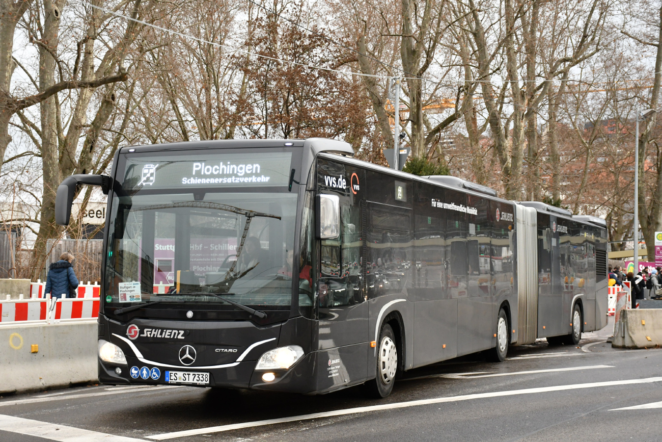 Waiblingen, Mercedes-Benz Citaro C2 G # 7338; Stuttgart — EV Digitaler Knoten Stuttgart — 2024