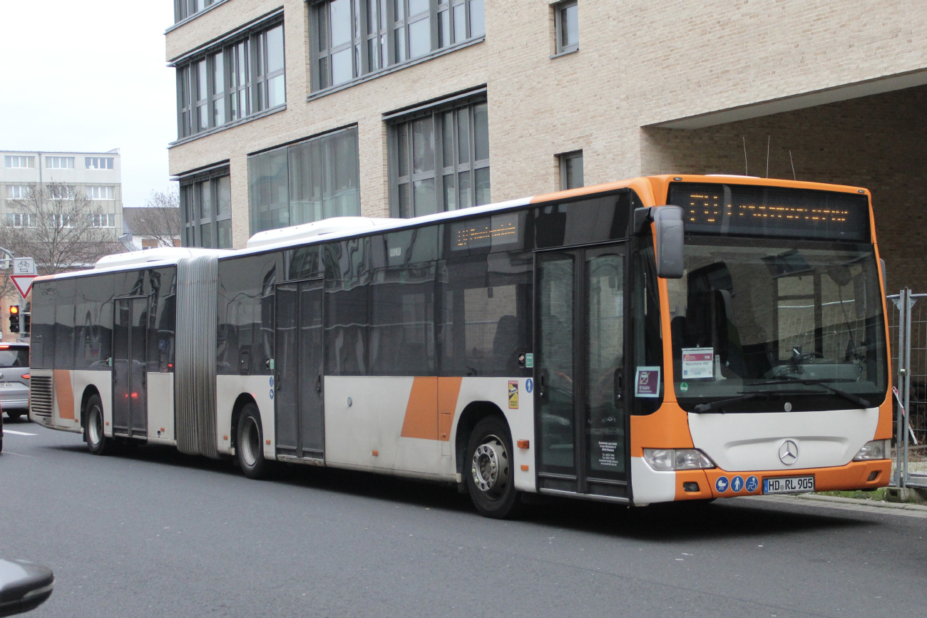 Хайдельберг, Mercedes-Benz O530 Citaro Facelift G № HD-RL 905; Франкфурт-на-Майне — Услуги по замене рельсов восстановле́ние Riedbahn 2024