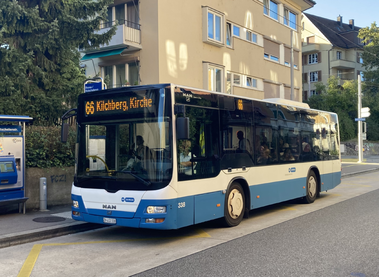 Zurich, Göppel (MAN A35 Lion's City M NM253) # 338