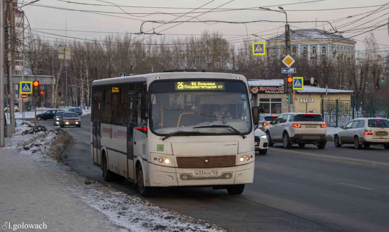 Krasnojarsk, PAZ-320414-04 "Vector" (EP) Nr. А 334 ОЕ 124