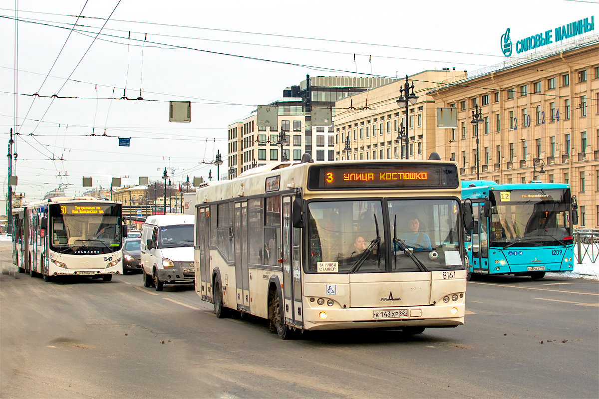 圣彼得堡, Volgabus-6271.05 # 1549; 圣彼得堡, MAZ-103.486 # 8161