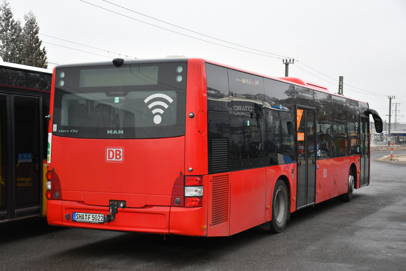 Швебиш-Халль, MAN A21 Lion's City NL323 № 5022; Штутгарт — EV Digitaler Knoten Stuttgart — 2024; Бёблинген — SEV (Stuttgart -) Böblingen — Singen (Gäubahn)