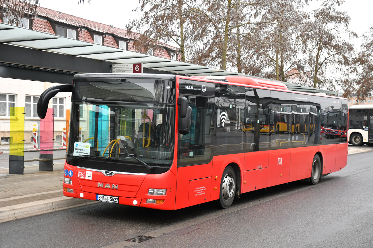 Швебиш-Халль, MAN A21 Lion's City NL323 № 5022; Штутгарт — EV Digitaler Knoten Stuttgart — 2024; Бёблинген — SEV (Stuttgart -) Böblingen — Singen (Gäubahn)
