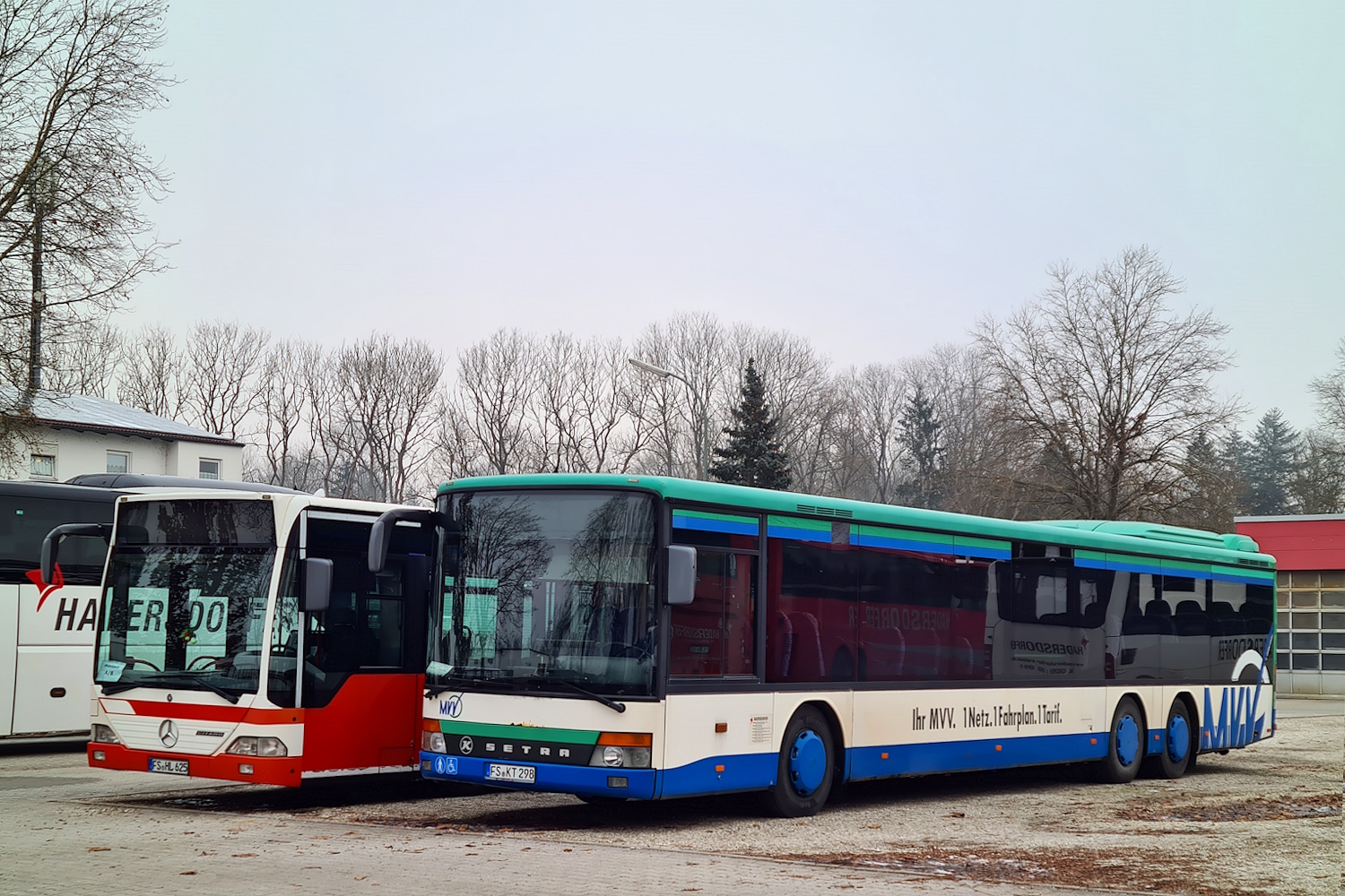Freising, Setra S319NF № FS-KT 298; Freising, Mercedes-Benz O530 Citaro L № FS-HL 625