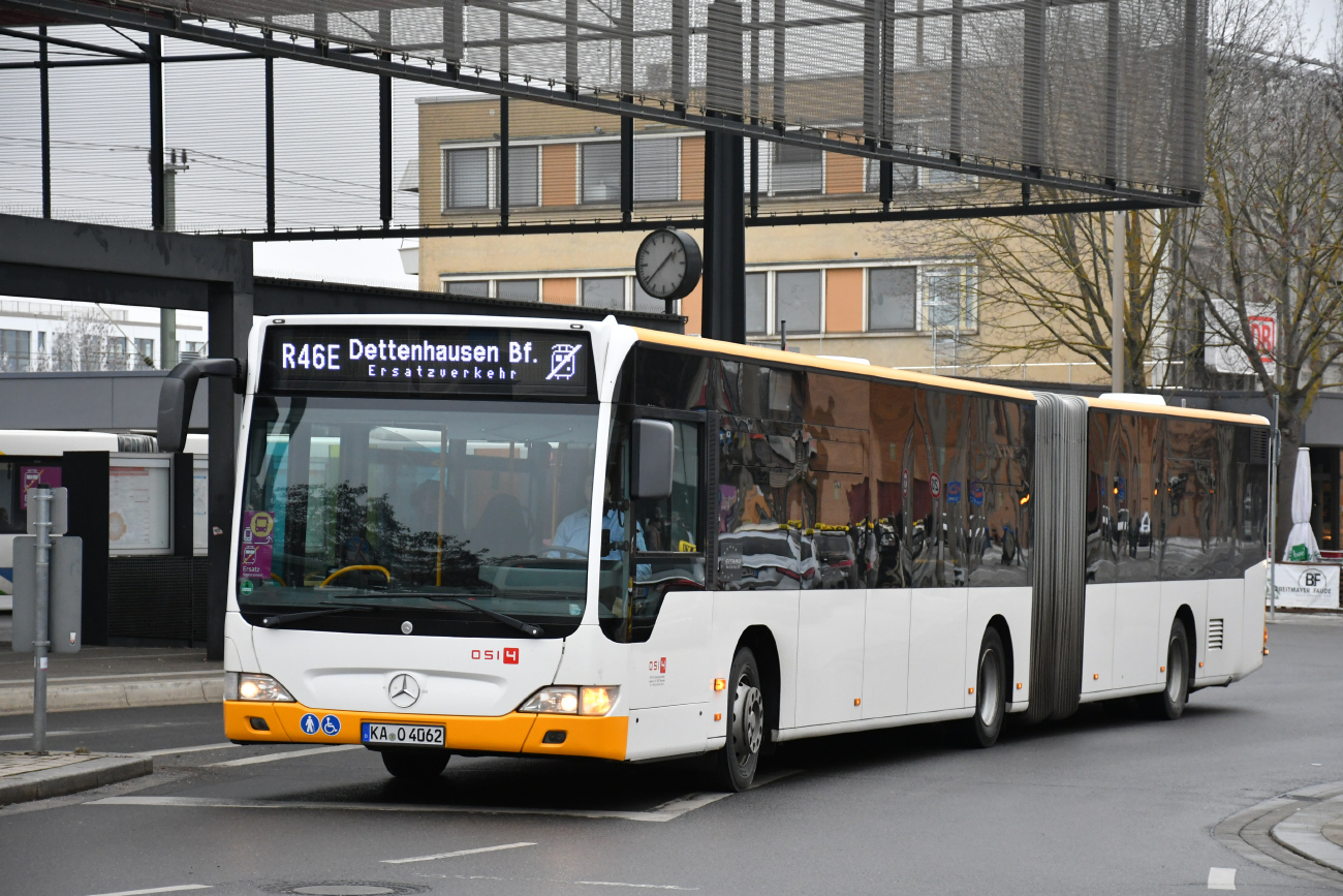 Karlsruhe, Mercedes-Benz O530 Citaro Facelift G č. 062; Böblingen — SEV Böblingen — Holzgerlingen — Dettenhausen (RB46 Schönbuchbahn)