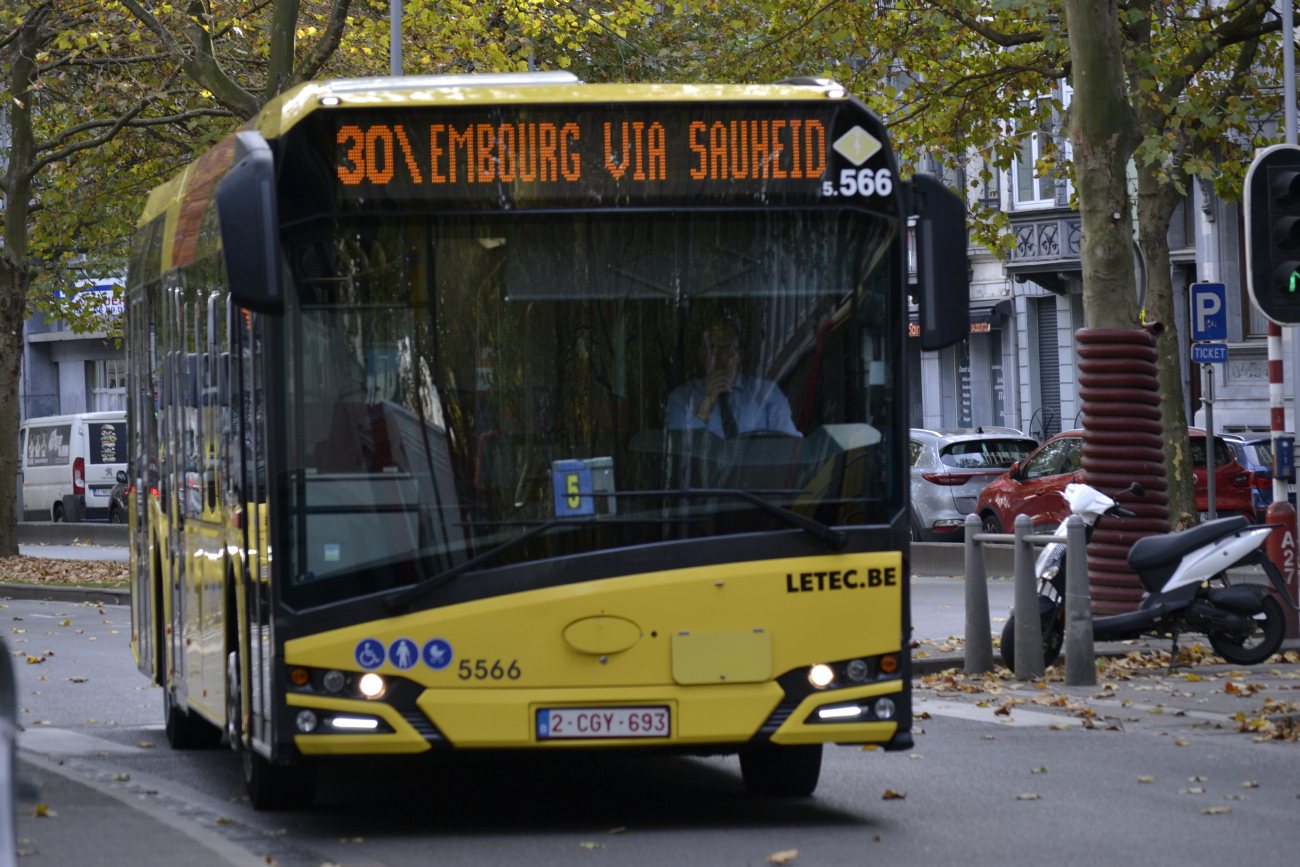 Liège, Solaris Urbino IV 12 hybrid № 5566