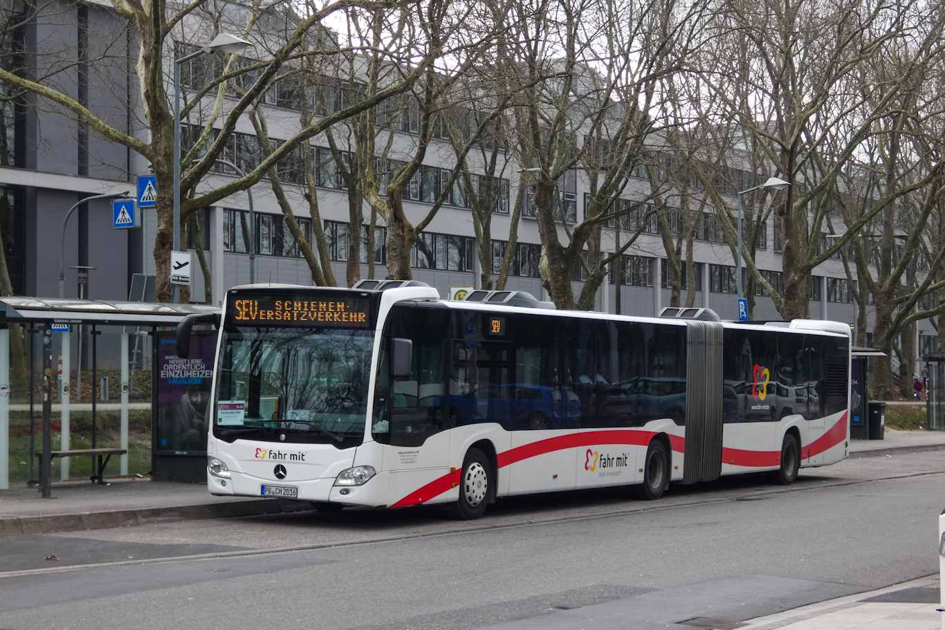Paderborn, Mercedes-Benz Citaro C2 G # PB-CH 2016; Karlsruhe — SEV Mannheim <> Heidelberg <> Bruchsal <> Karlsruhe