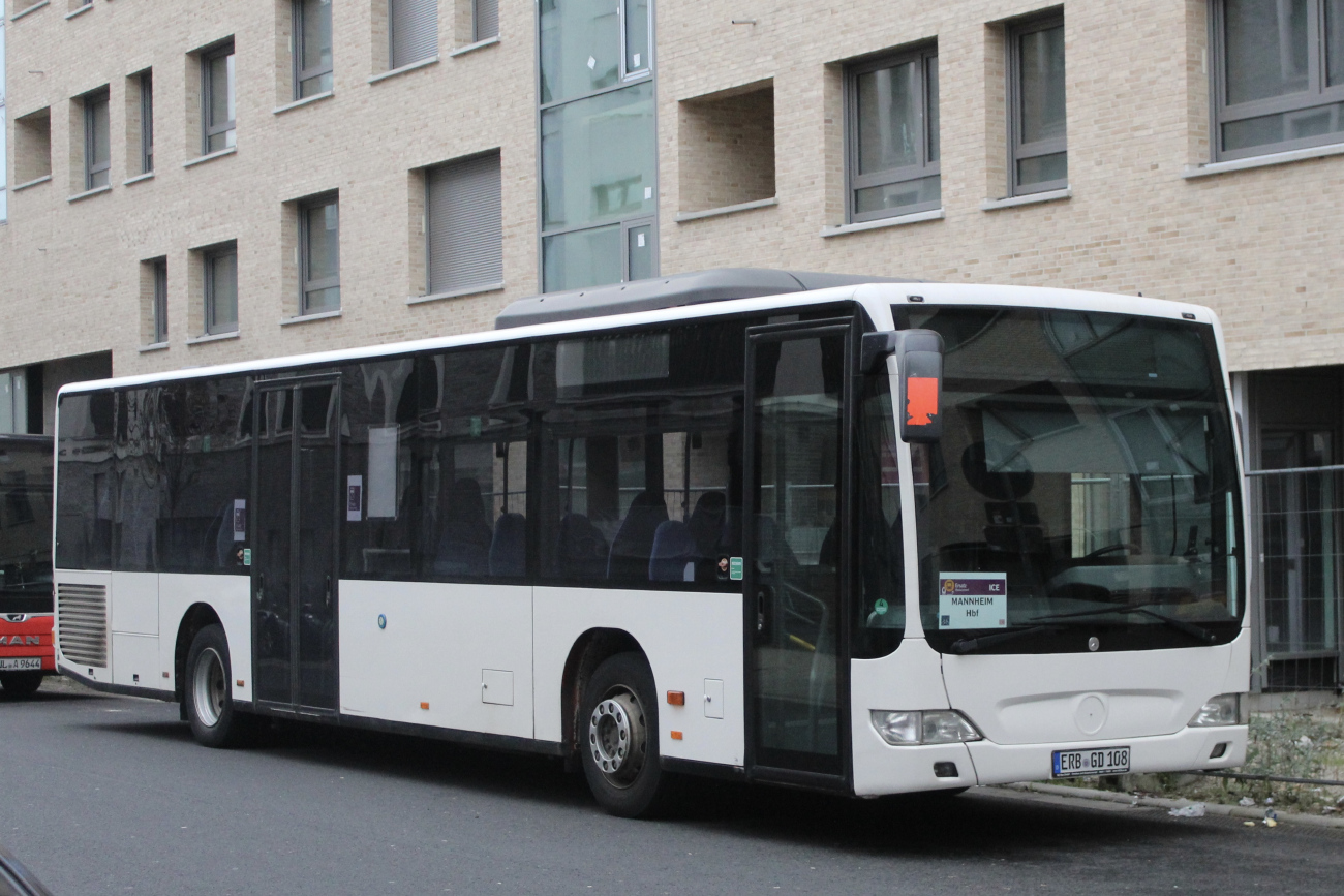Erbach (Odenwald), Mercedes-Benz O530 Citaro Facelift Ü # ERB-GD 108; Frankfurt am Main — SEV Generalsanierung Riedbahn 2024