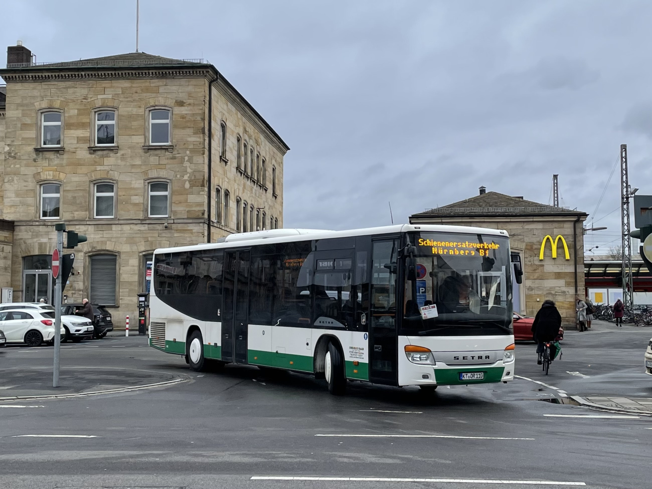 Kitzingen, Setra S415LE business # KT-OR 110; Bamberg — Schienenersatzverkehr Bamberg — Erlangen — Nürnberg Hbf, 09.12.2023 — 17.12.2023