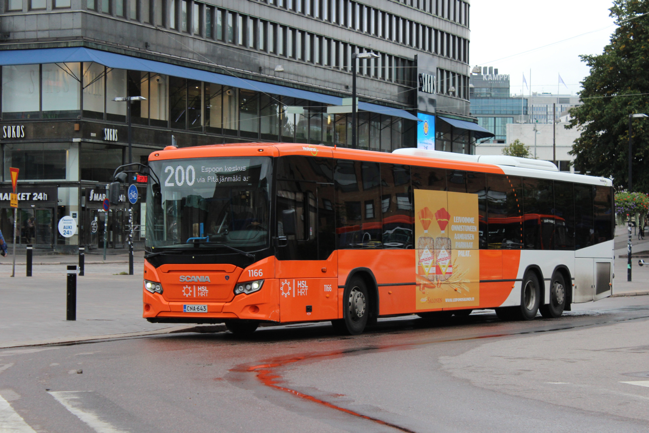 Espoo, Scania Citywide LE Suburban № 1166
