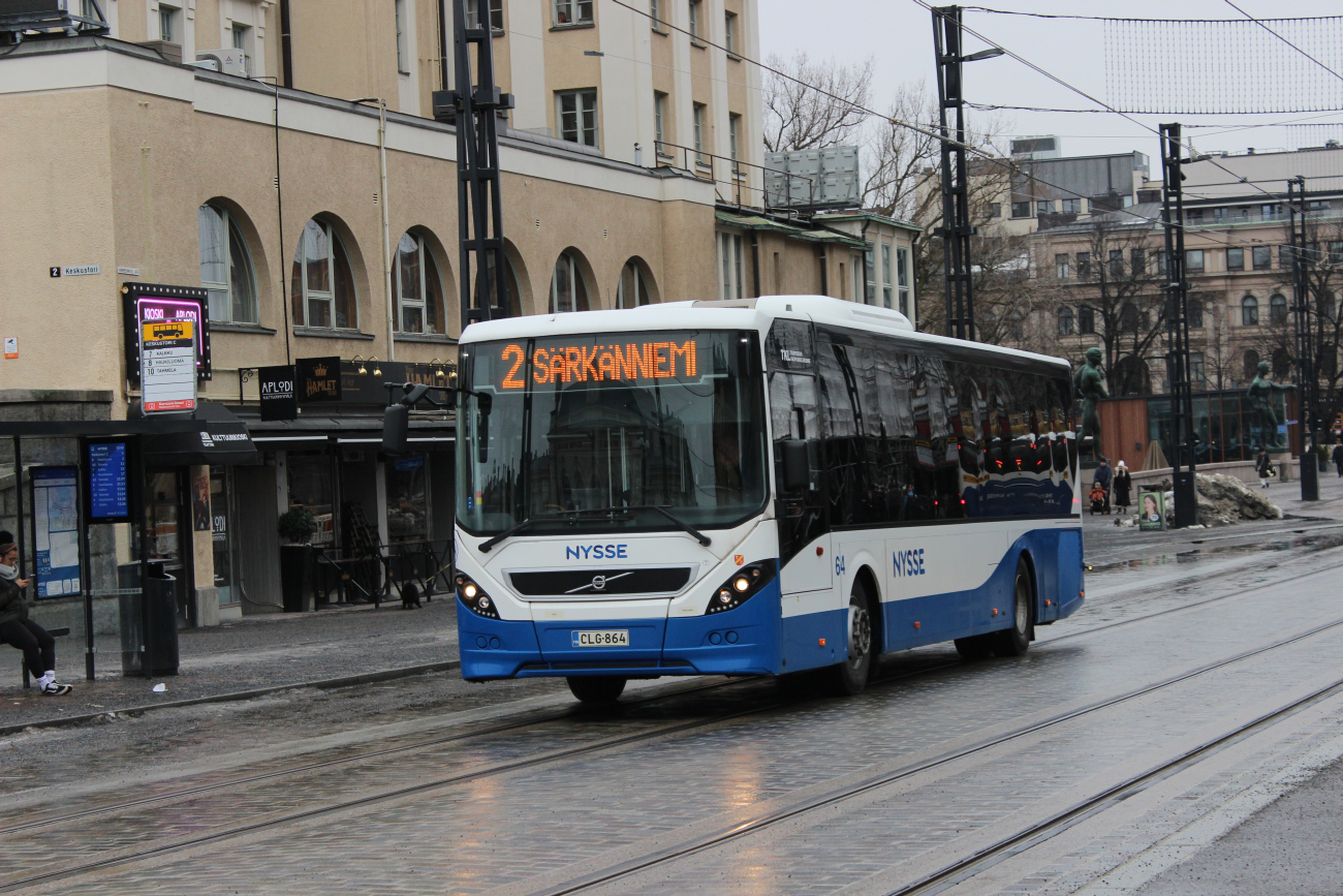 Tampere, Volvo 8900LE 12.1m nr. 64