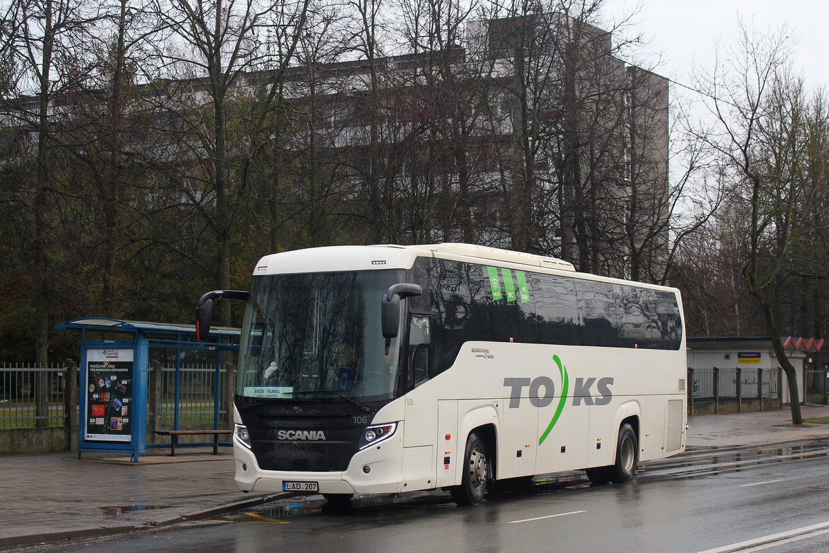 Vilnius, Scania Touring HD (Higer A80T) nr. 106