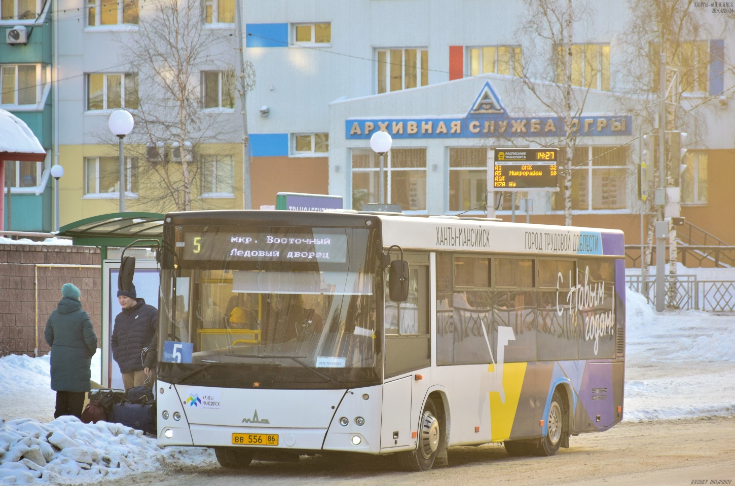 Khanty-Mansiysk, MAZ-206.086 # ВВ 556 86