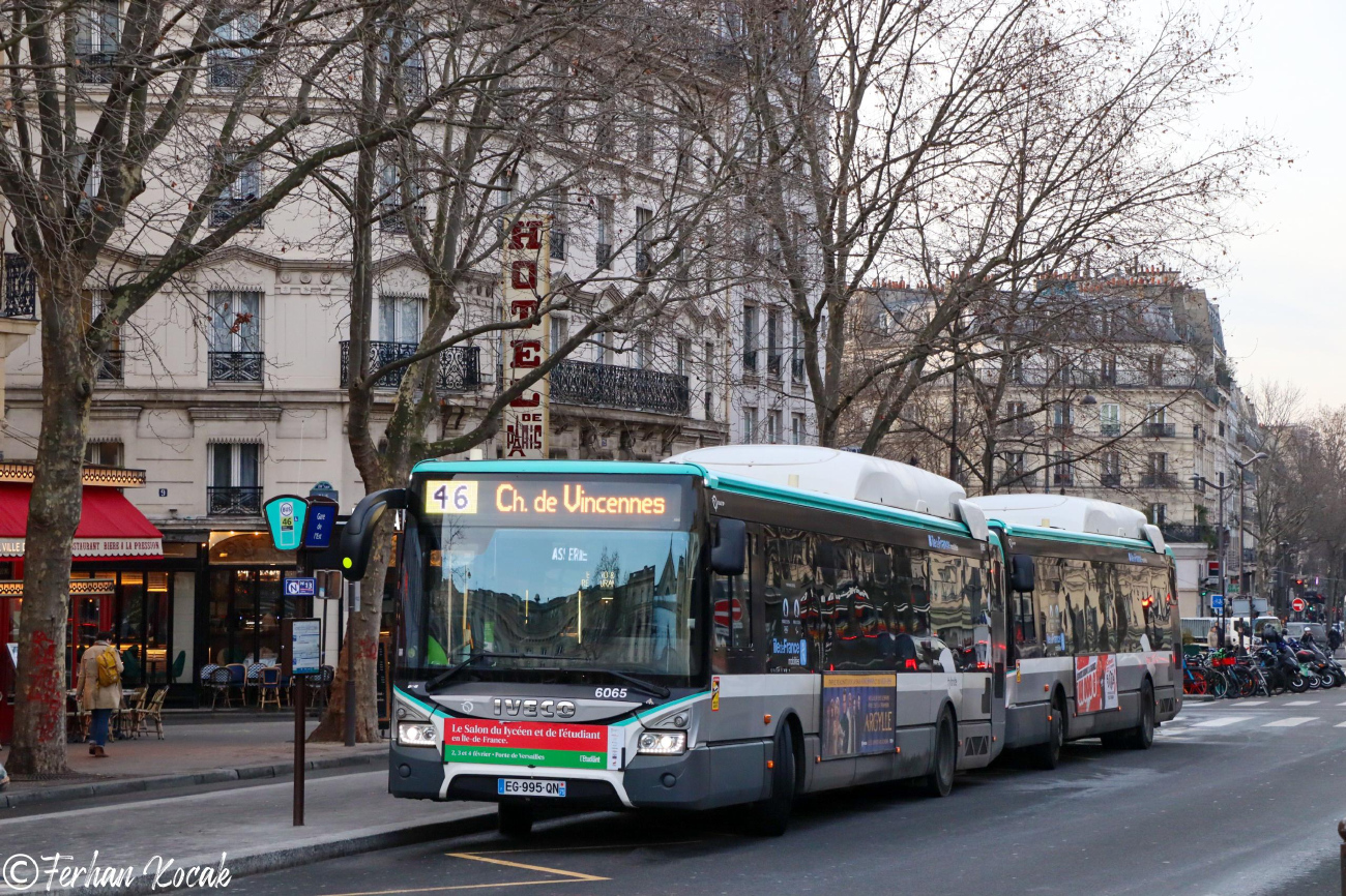 Paris, IVECO Urbanway 12M Hybrid № 6065
