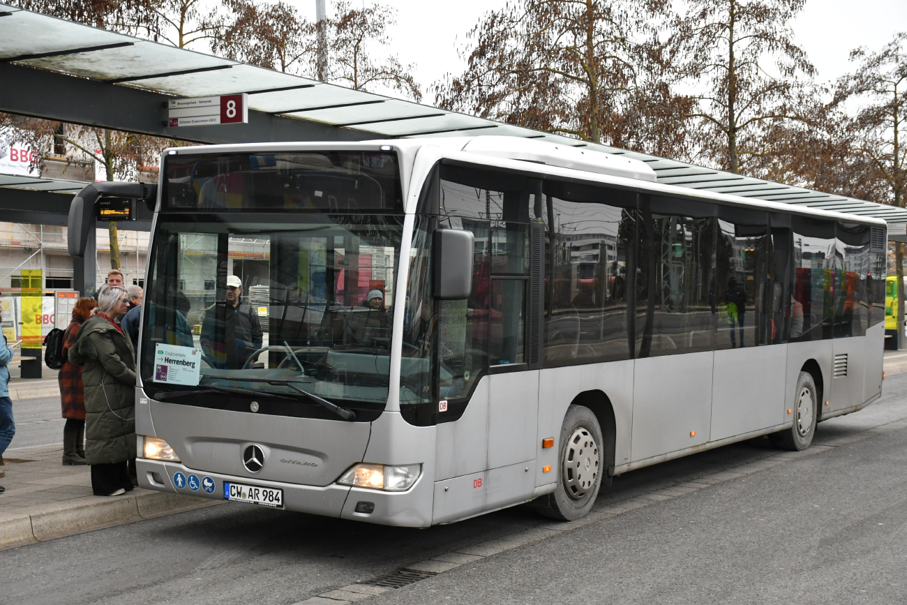 Calw, Mercedes-Benz O530 Citaro Facelift nr. CW-AR 984; Stuttgart — EV Digitaler Knoten Stuttgart — 2024; Böblingen — SEV (Stuttgart -) Böblingen — Singen (Gäubahn)