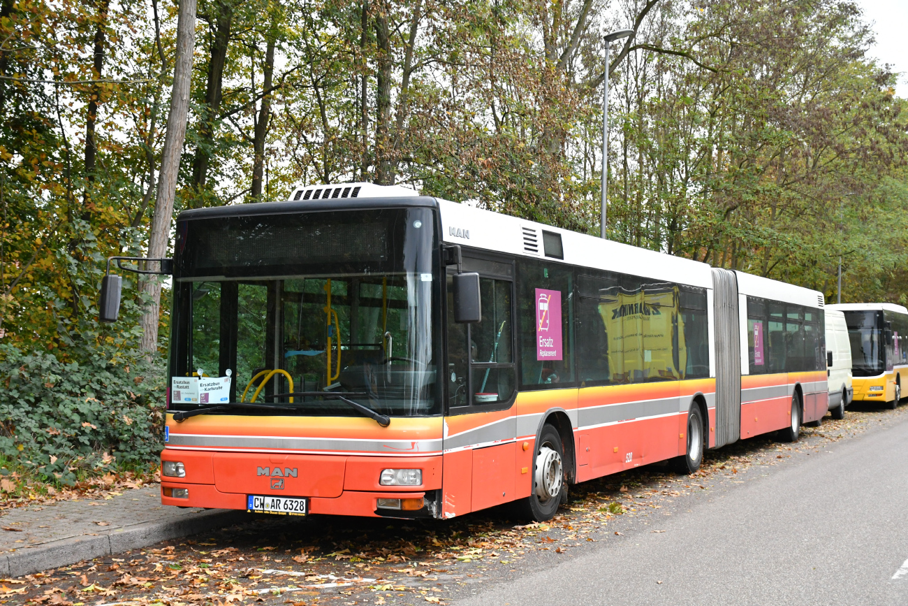 Calw, MAN A23 NG313 №: CW-AR 6328; Freiburg im Breisgau — SEV Rheintalbahn