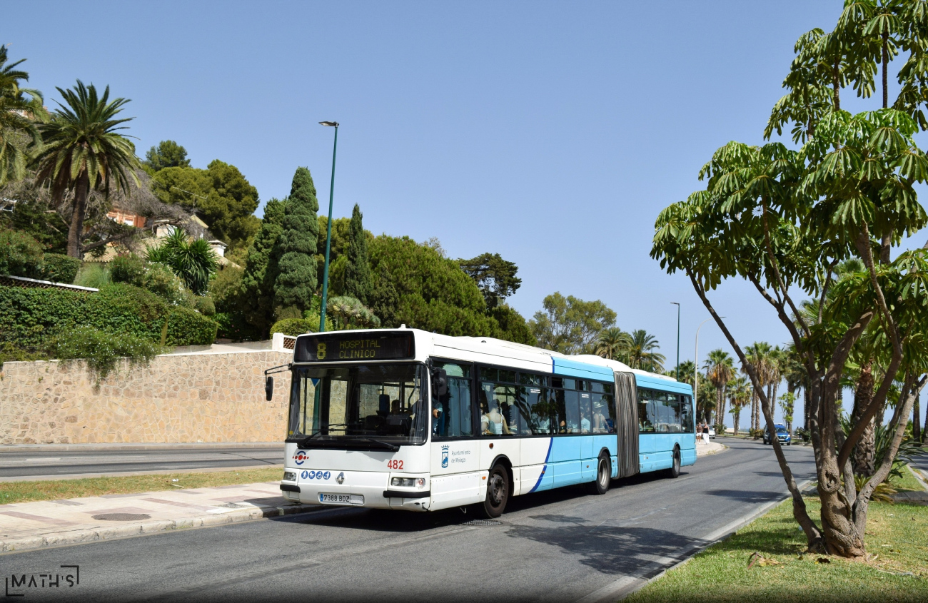 Málaga, Hispano Citybus A (Renault Agora L) # 482