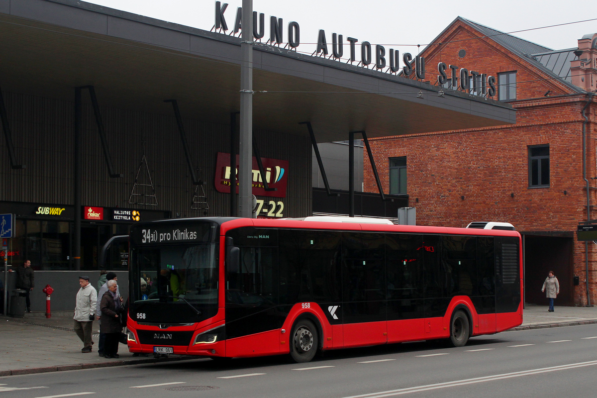 Kaunas, MAN 12C Lion's City NL330 EfficientHybrid # 958
