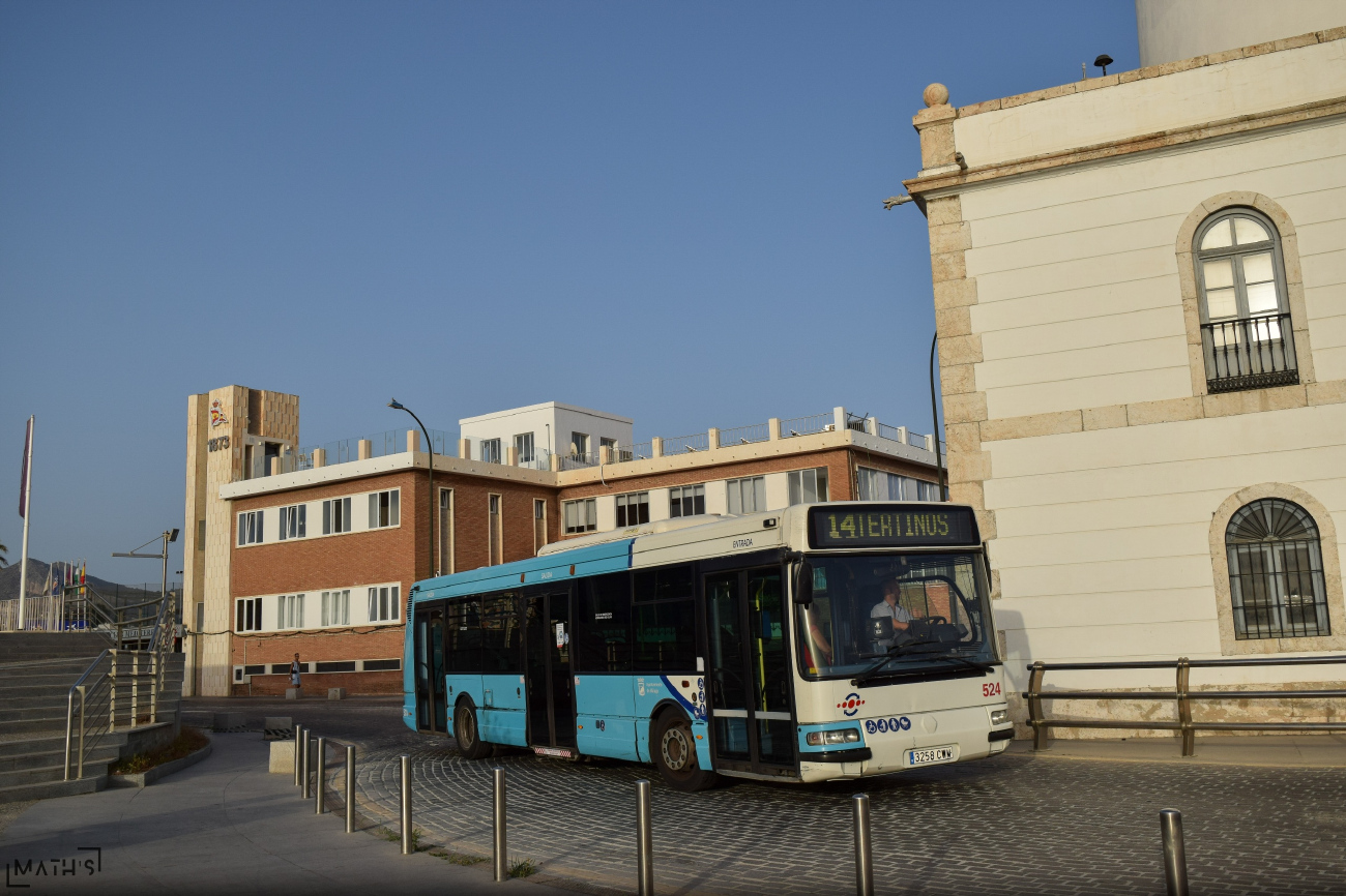 Málaga, Hispano Citybus E (Irisbus Agora S) # 524