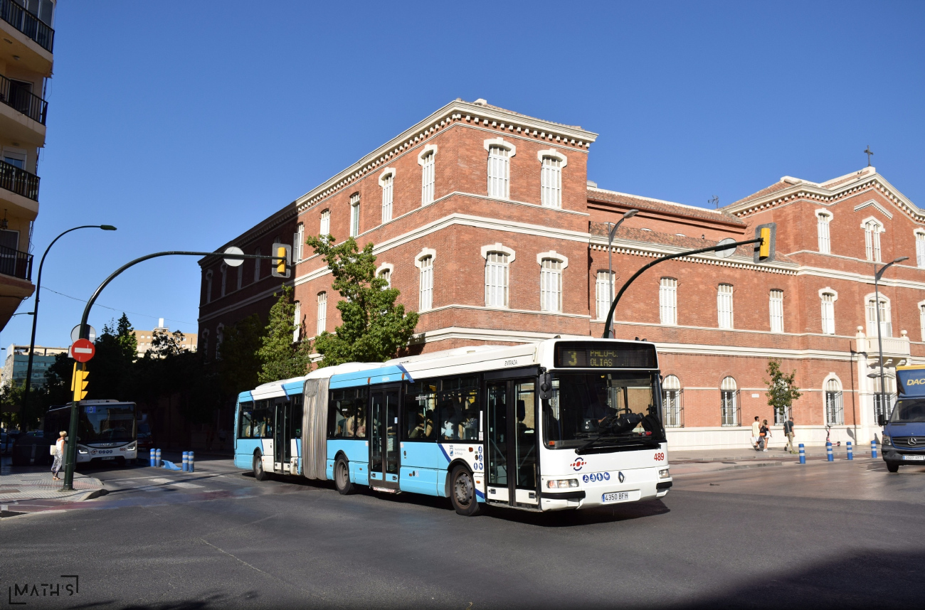 Málaga, Hispano Citybus A (Renault Agora L) # 489