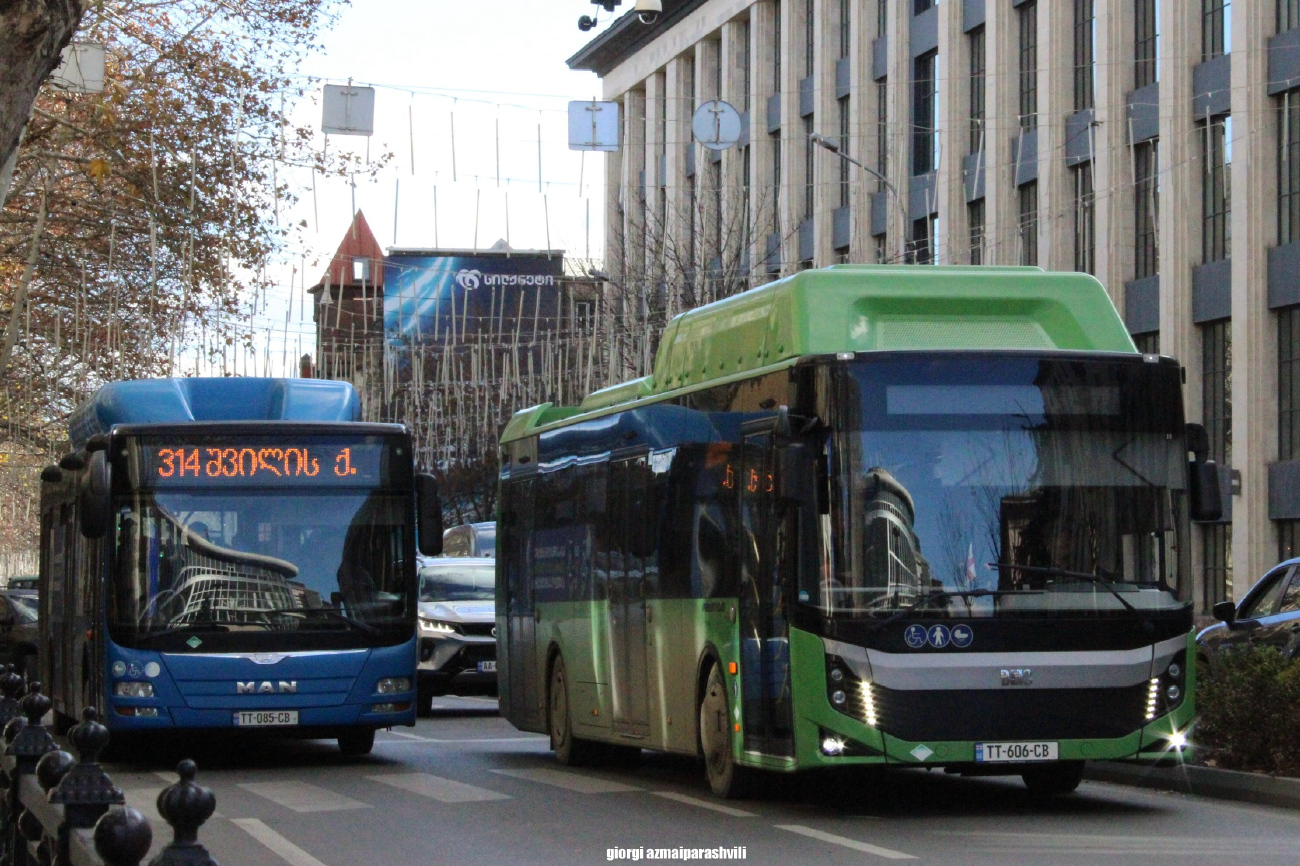 Тбилиси, BMC Procity 12 CNG № TT-606-CB; Тбилиси, MAN A21 Lion's City NL313 CNG № TT-085-CB