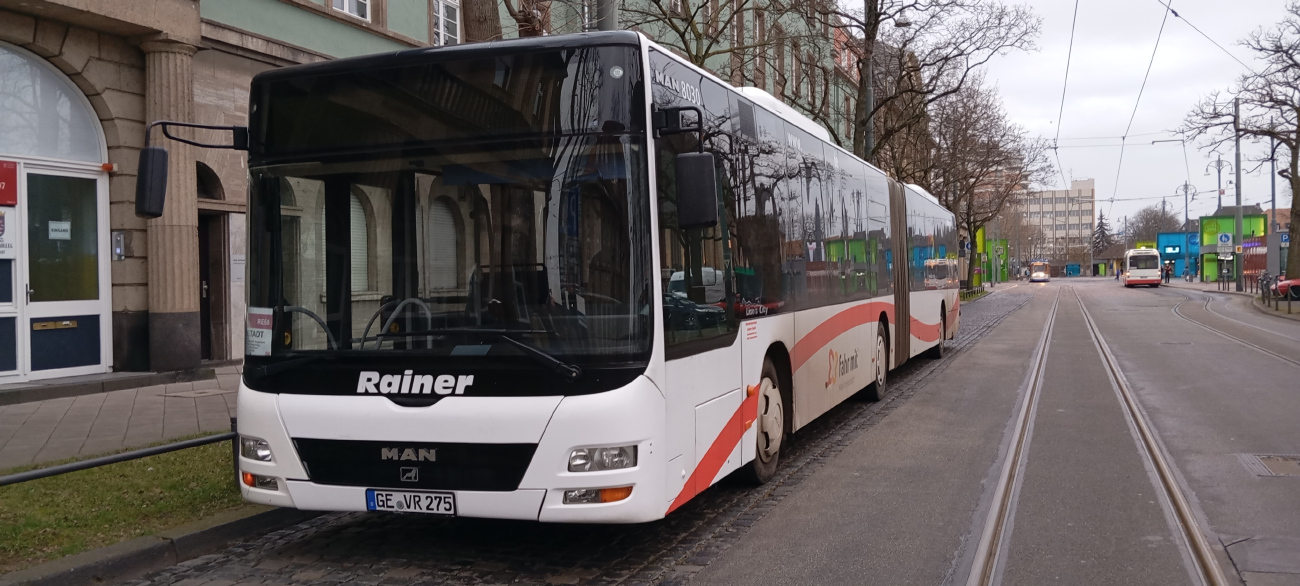 Gelsenkirchen, MAN A23 Lion's City G NG313 Nr. GE-VR 275; Darmstadt — Ersatzverkehr Mannheim/Heidelberg — Darmstadt 02.02.2024 — 26.02.2024