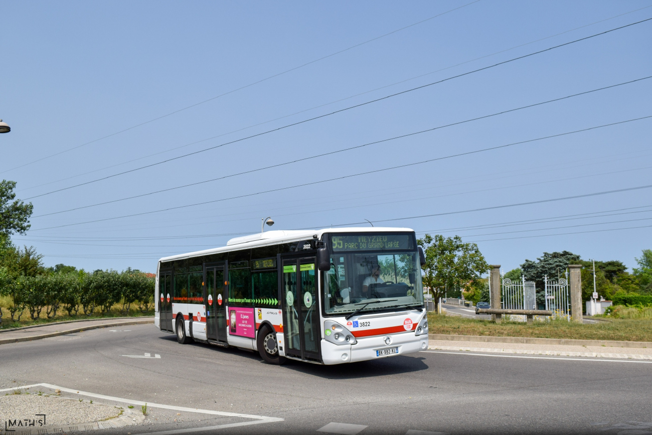 Lyon, Irisbus Citelis 12M № 3822