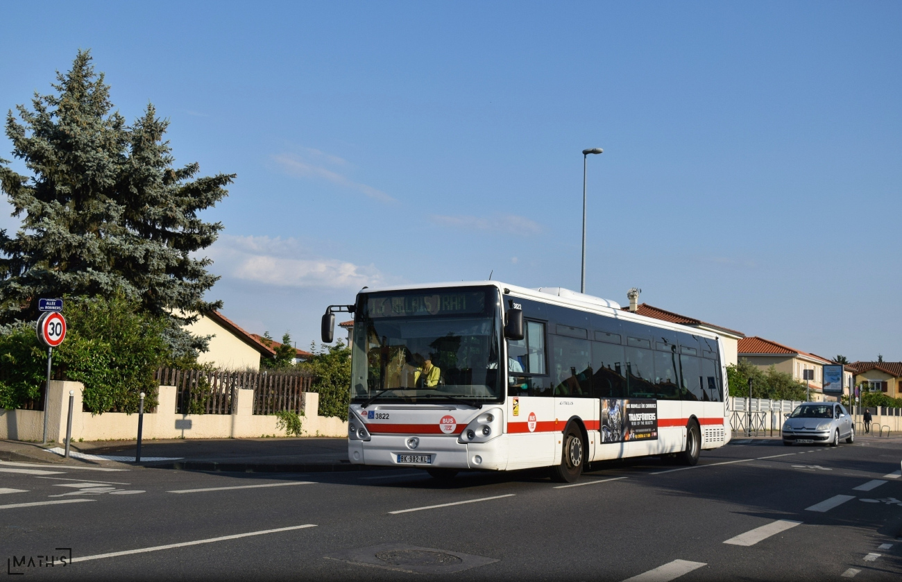 Лион, Irisbus Citelis 12M № 3822